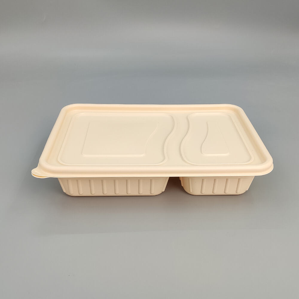 Biodegradable Cornstarch Food Container Serving Lunch Box for Food Takeout