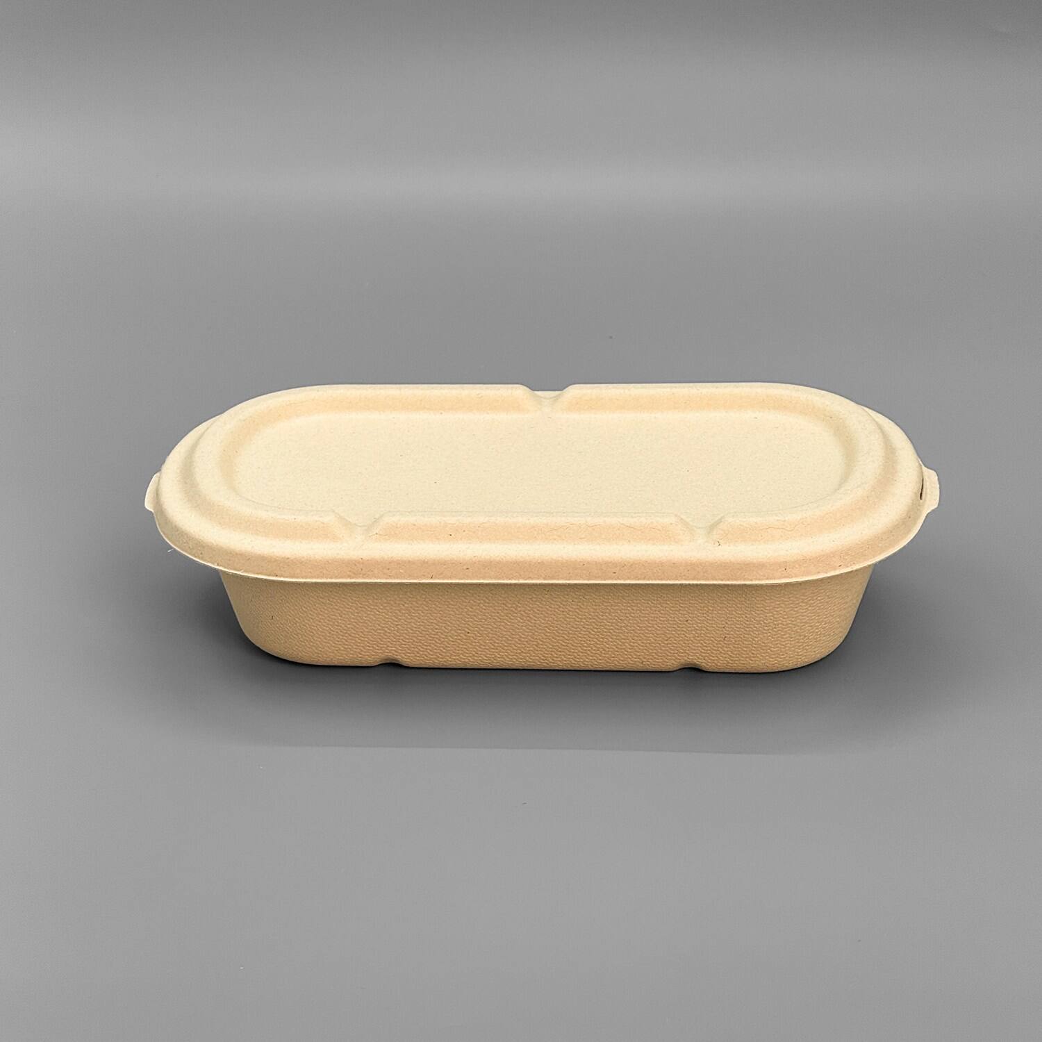 Microwave Safe 1000ml Disposable Bagasse Food Container with Lid