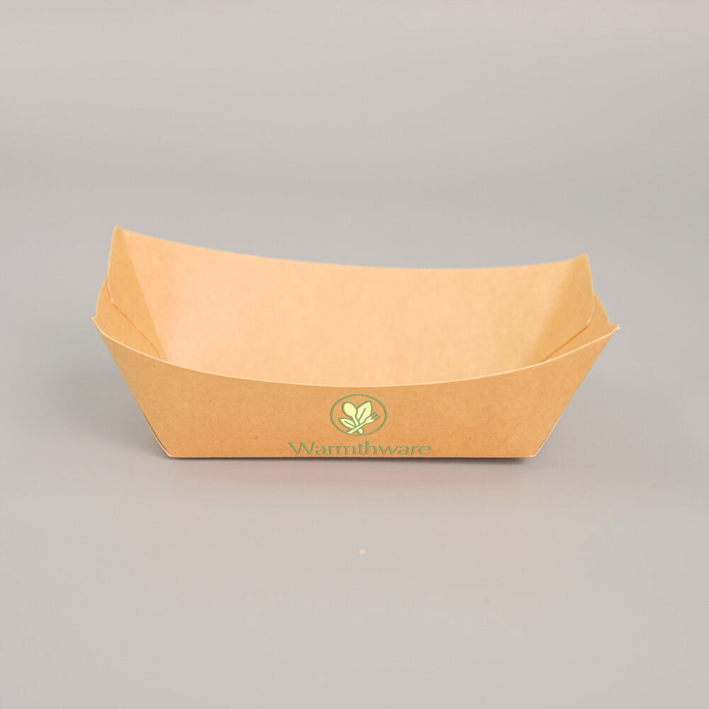 Compostable Kraft Paper Boat Bowls for Eco-Friendly Food Containers