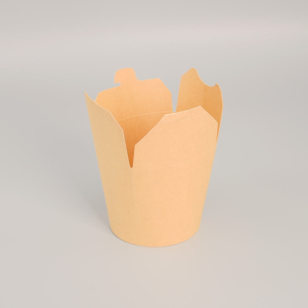 32oz Eco Friendly Kraft Paper Noodle Box Disposable  Food Packaging Boxes