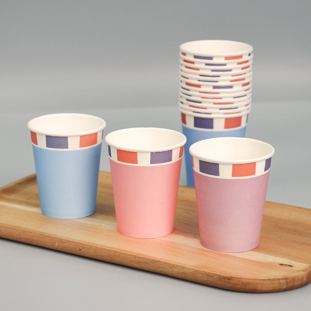 Recyclable 4/6/8/10oz Single Wall Pla Coffee Paper Cups