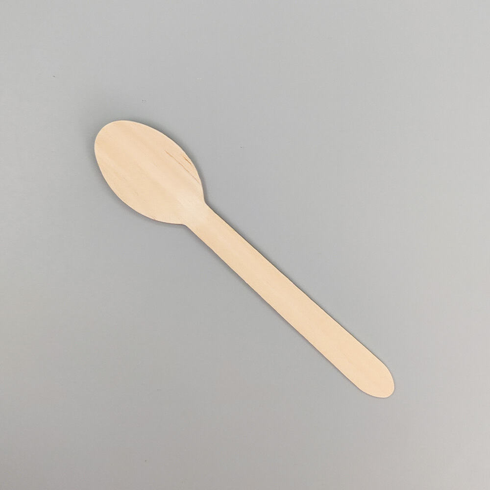 170mm Heat Resistant Bamboo Wooded Disposable Fork With Package