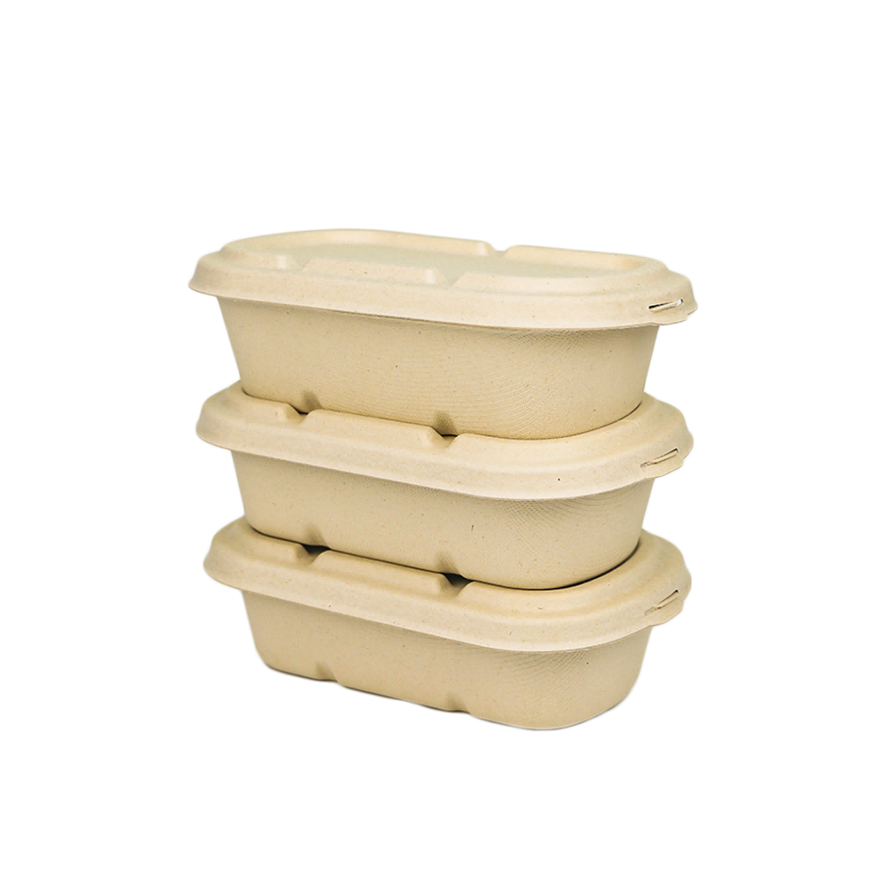 1100ml Lunch Box Disposable Take Away Food Packaging Container with Lid