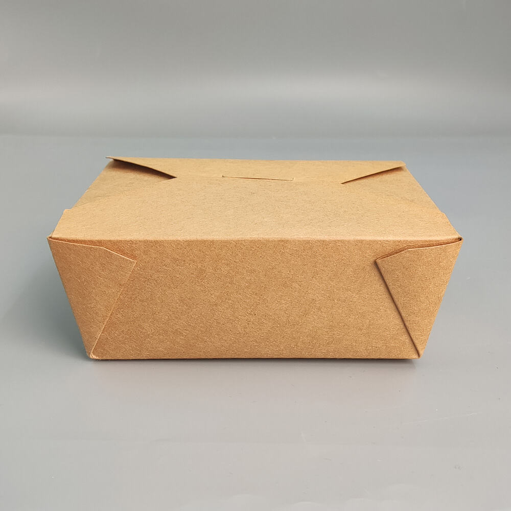 4# Disposable Fast Food Takeaway Brown Kraft Paper Lunch Box