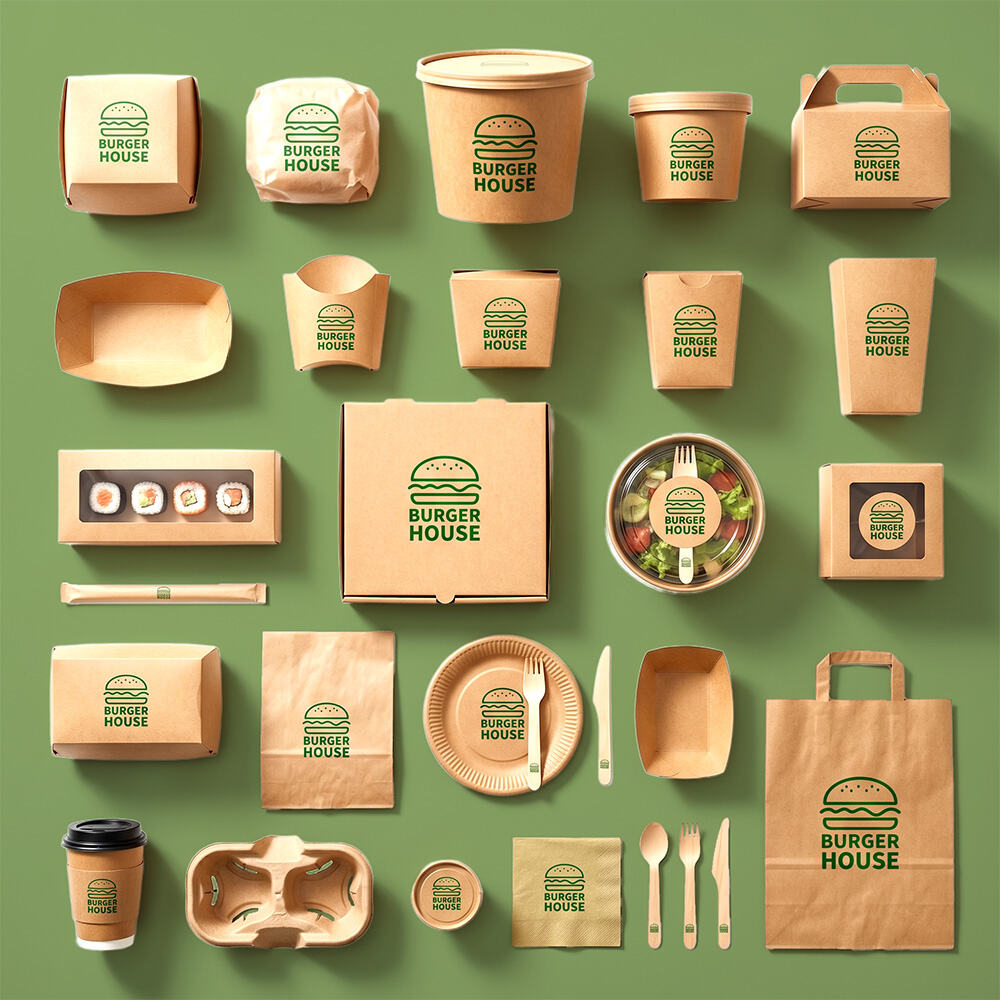 OEM Custom Printed Kraft Paper Noodle Boxes for Takeaway Food Packaging